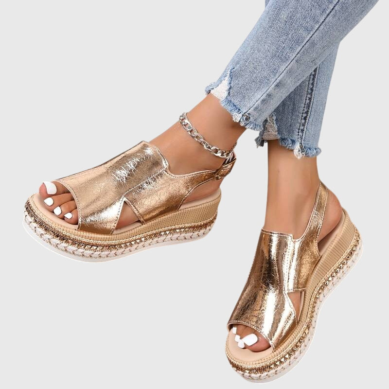 Veronica | Sandales Orthopédiques à Plateforme