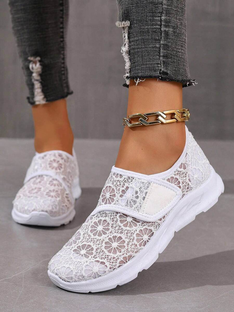 Clara | Baskets en Dentelle à Velcro