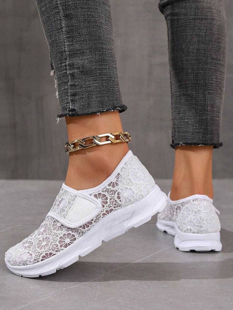 Clara | Baskets en Dentelle à Velcro