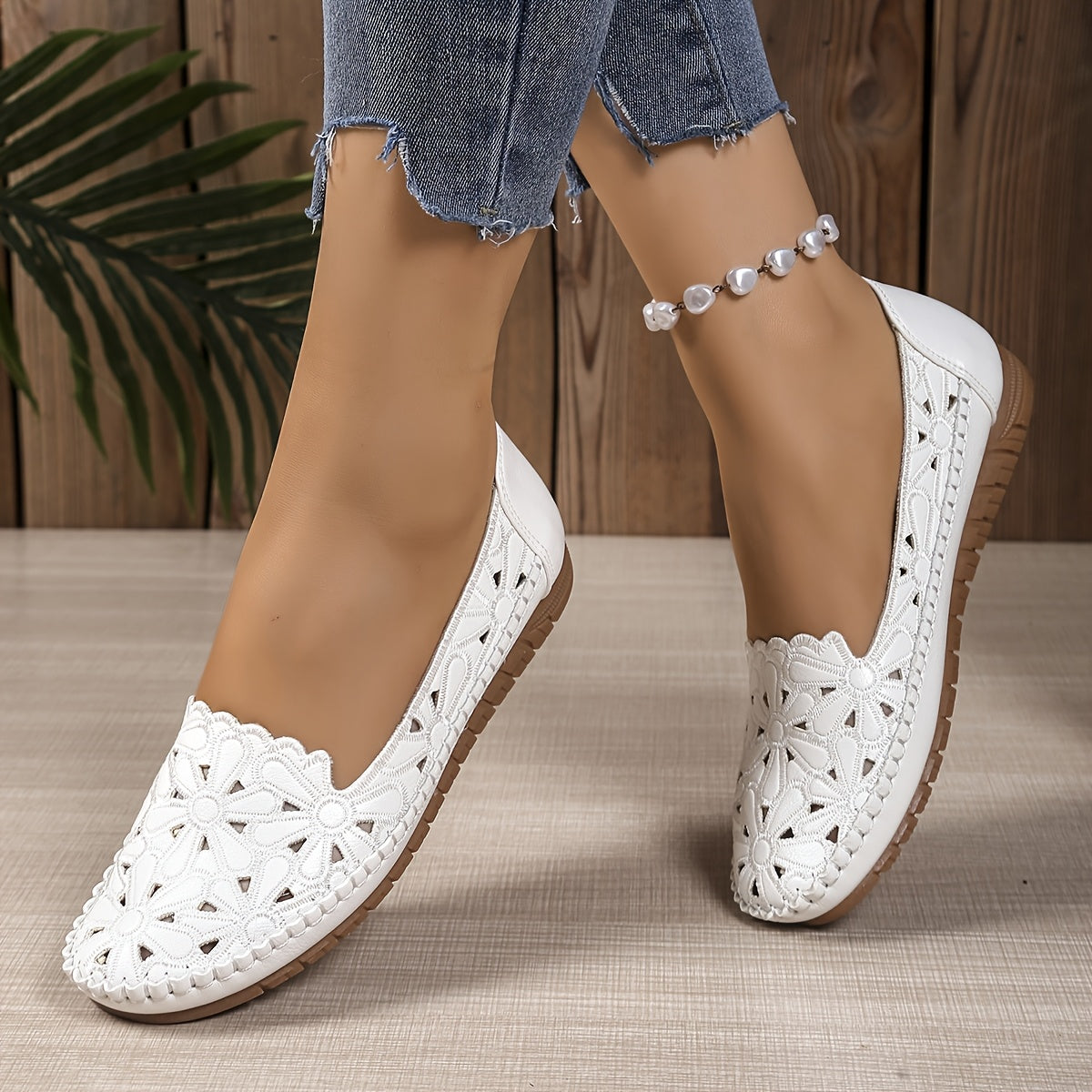 Fleurie - Ballerines Orthopédiques Ajourées