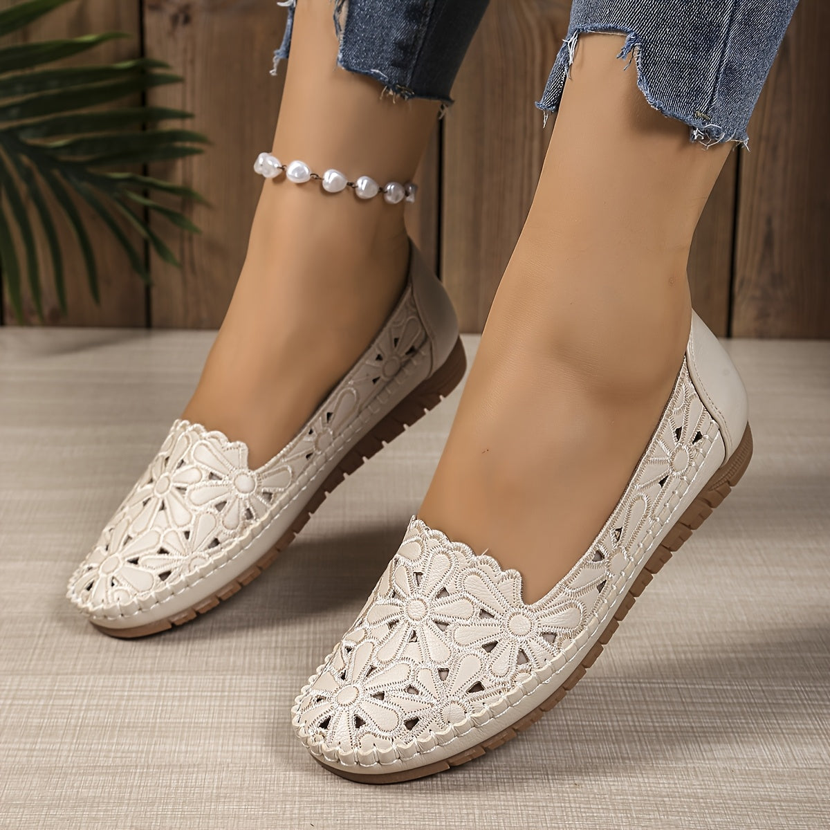 Fleurie - Ballerines Orthopédiques Ajourées