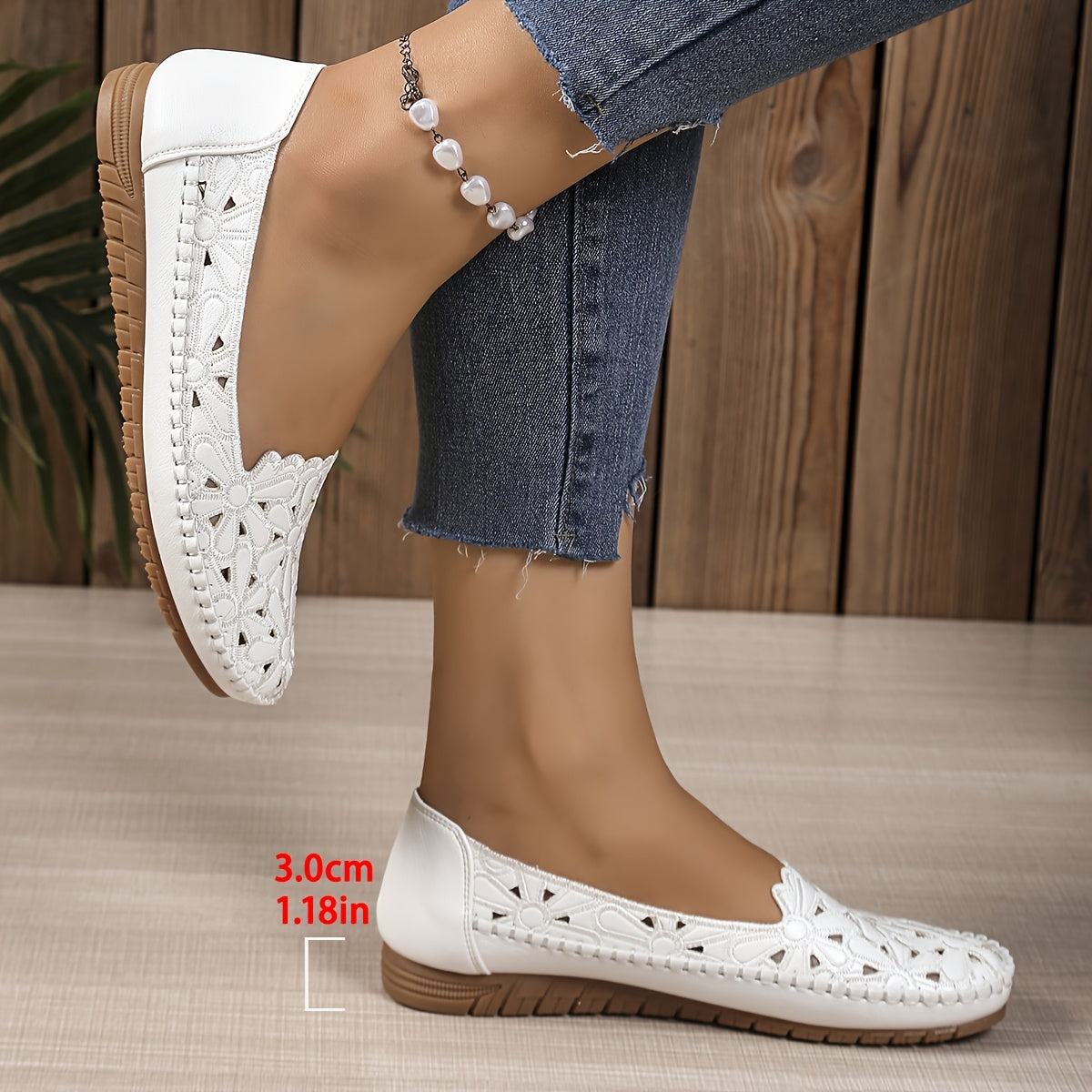 Fleurie - Ballerines Orthopédiques Ajourées