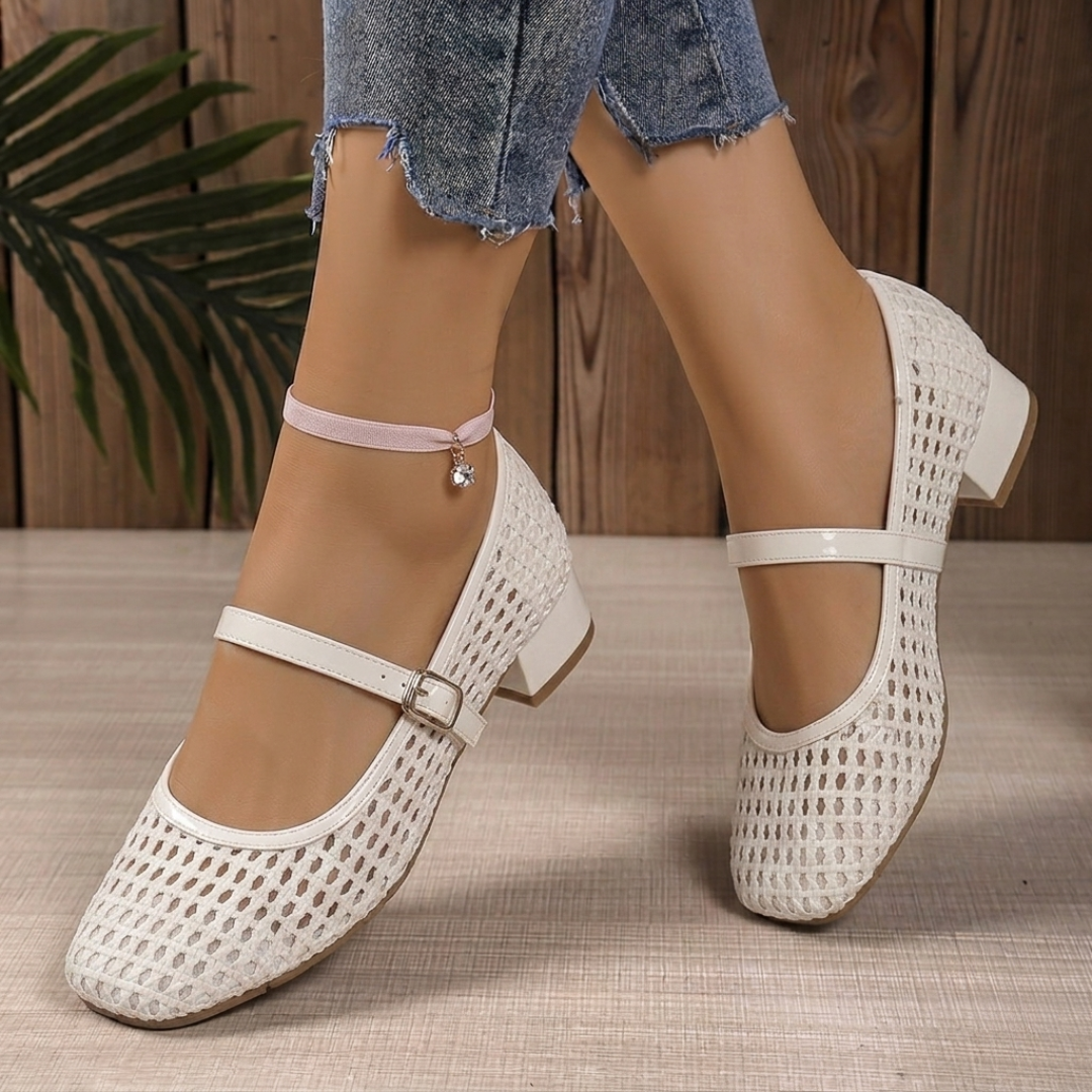 Tressée - Ballerines Orthopédiques Mary Jane Tissées