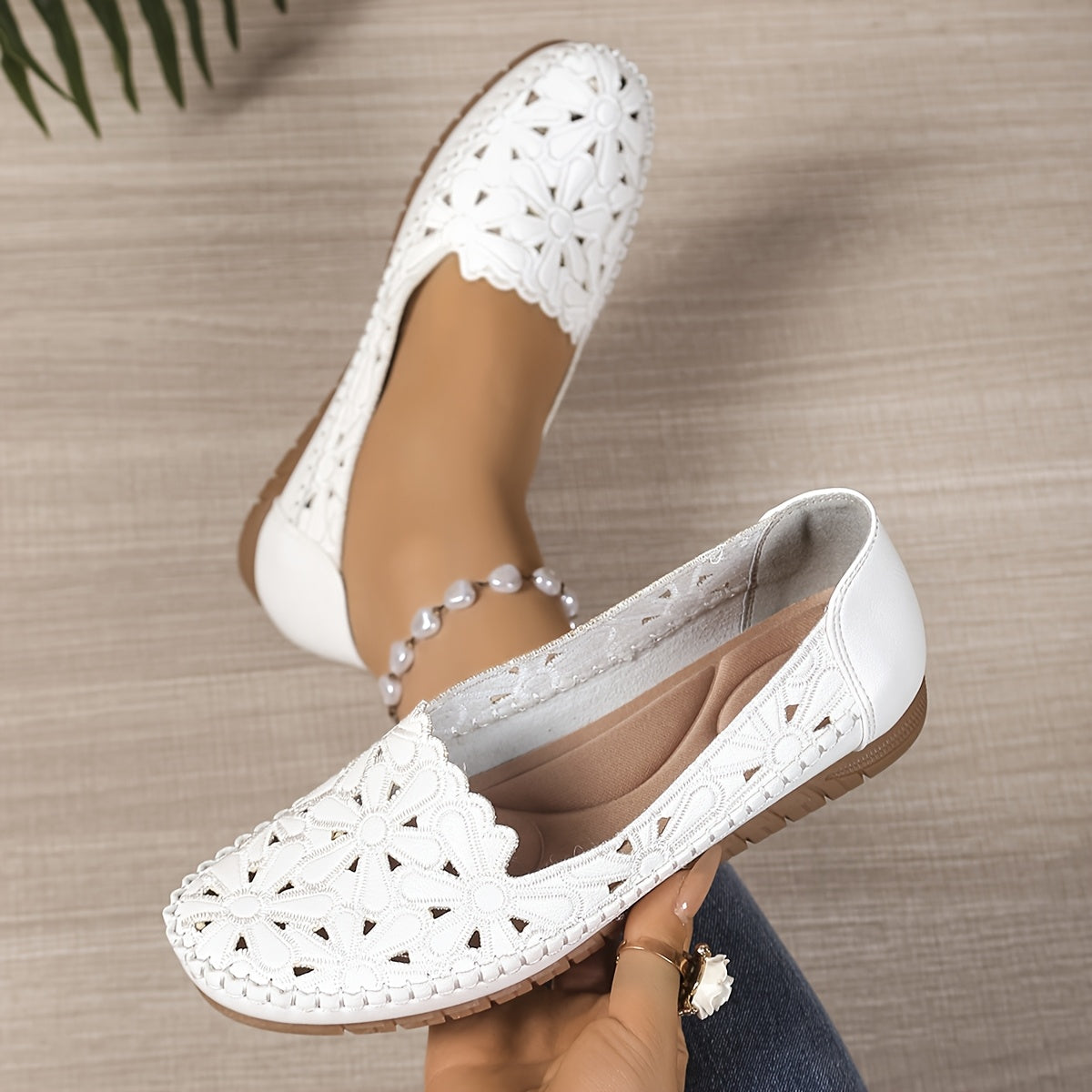 Fleurie - Ballerines Orthopédiques Ajourées