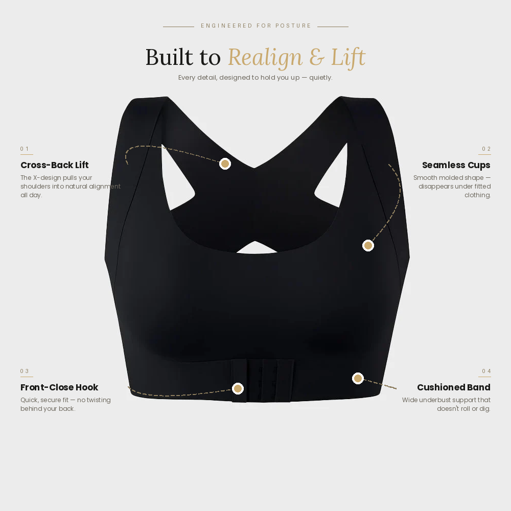 SculptPosture™  — Sujetador sin aros con cierre delantero